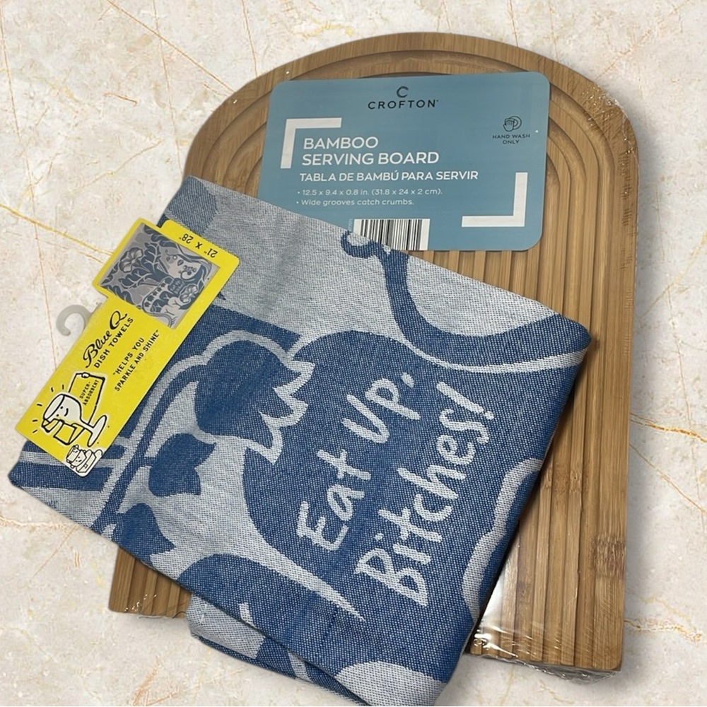 Cutting board towel Eat Up, Bitches!' Dish Towel bundle set